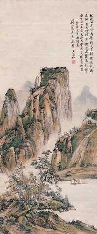 黄宾虹 癸酉（1933年）作 蓬峰倚天图 镜心